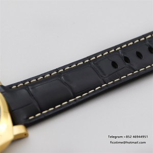VSF P9010 PAM115 44mm Luminor YG Grey Dial Black Leather Strap - Image 7
