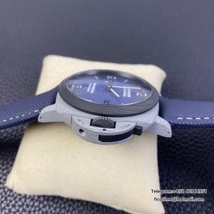 VSF P9010 PAM1663 44mm Luminor Carbon Gradient Blue Dial Blue Nylon Strap - Image 7