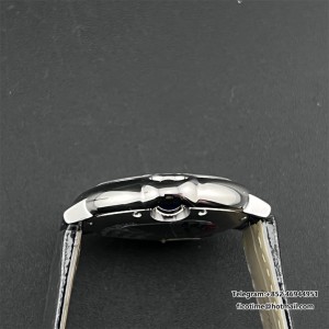 AF NH05A Ballon Bleu De Cartier 33mm White Dial Black Leather Strap - Image 4