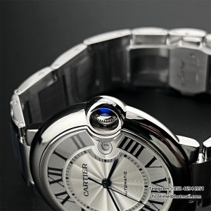 AF A2824 Ballon Bleu De Cartier 42mm White Dial SS Bracelet - Image 3