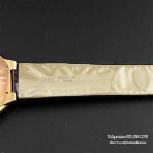 AF A2824 Ballon Bleu De Cartier 42mm RG White Dial Brown Leather Strap - Image 5