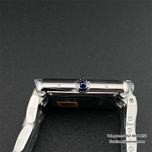 K11F Swiss Quartz Tank Must Medium 25.5mm White Dial SS Bracelet - Image 4