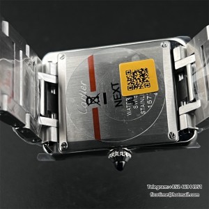 K11F Swiss Quartz Tank Must Medium 25.5mm White Dial SS Bracelet - Image 9