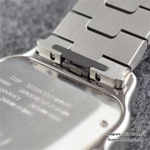 BVF A9015 Santos Large 40mm Blue Dial SS Bracelet - Image 5