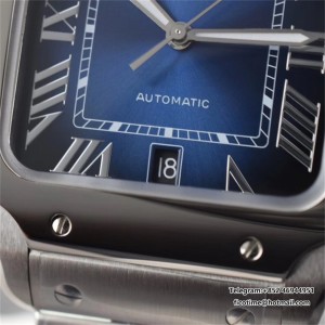 BVF A9015 Santos Large 40mm Blue Dial SS Bracelet - Image 7
