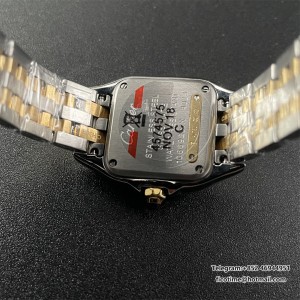 BVF Swiss Quartz PANTHERE 22mm YG/SS White Dial YG/SS Bracelet - Image 9
