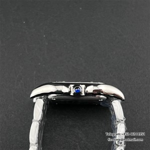 BVF Swiss Quartz PANTHERE 22mm Diamond Bezel White Dial SS Bracelet - Image 4