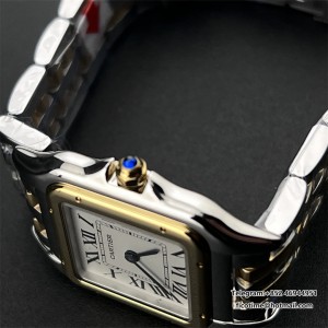 BVF Swiss Quartz PANTHERE 27mm YG/SS White Dial YG/SS Bracelet - Image 3
