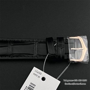 F1F Swiss Quartz Santos Dumont 43.5*31.4mm RG White Dial Black Leather Strap - Image 6