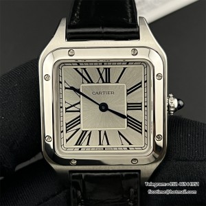 F1F Swiss Quartz Santos Dumont 38*27.5mm White Dial Black Leather Strap - Image 1