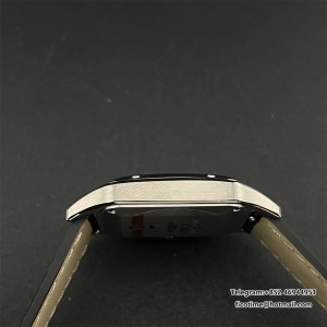 F1F Swiss Quartz Santos Dumont 38*27.5mm White Dial Black Leather Strap - Image 5