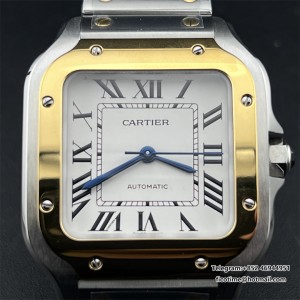 Santos Medium 35mm YG White Dial SS Bracelet BVF A9015 - Image 2
