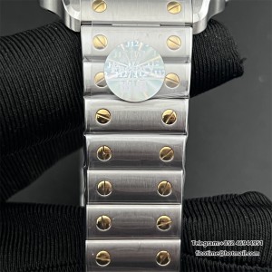 Santos Medium 35mm YG White Dial SS Bracelet BVF A9015 - Image 5