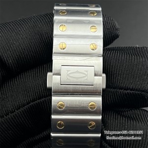 Santos Medium 35mm YG White Dial SS Bracelet BVF A9015 - Image 7