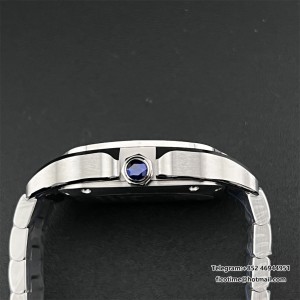 Santos Medium 35mm Green Dial SS Bracelet BVF A9015 - Image 3