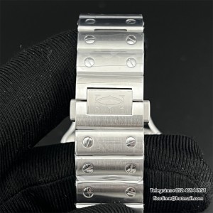 Santos Medium 35mm Green Dial SS Bracelet BVF A9015 - Image 6