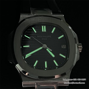 PPF A324SC Nautilus 5711 40mm Black Dial Black Rubber Strap - Image 9