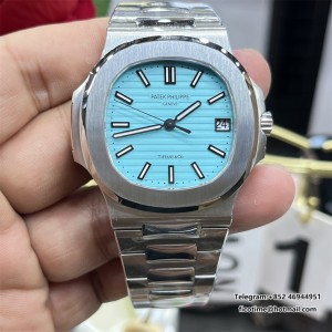 PPF A324SC Nautilus 5711 40mm Tiffany Blue Dial SS Bracelet - Image 6
