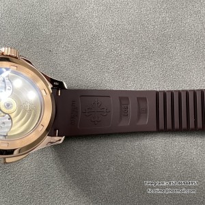 ZF A324SC Aquanaut 5164 40mm RG Brown Dial Brown Rubber Strap - Image 5