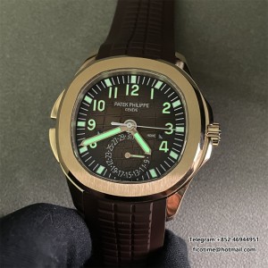 ZF A324SC Aquanaut 5164 40mm RG Brown Dial Brown Rubber Strap - Image 9