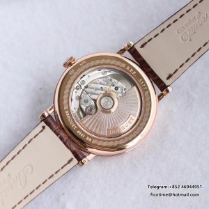 MKSF MY9015 Classique5177-12 38mm RG White Dial Brown Leather Strap - Image 5