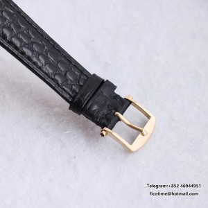 MKSF MY9015 Classique5177-15 38mm YG White Dial Black Leather Strap - Image 4
