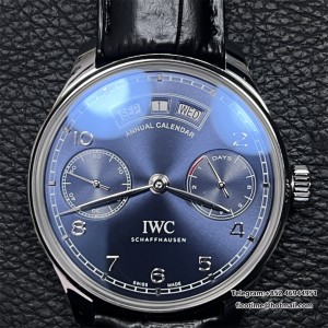 ZF A52850 IWC Portugieser 44mm IW503502 Blue Dial Black Leather Strap - Image 9