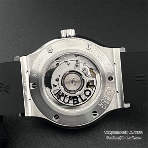 JJ+F A1110 Classic Fusion 42mm Grey Dial Black Rubber Strap - Image 5
