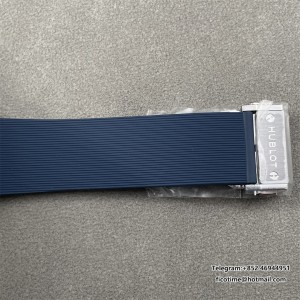 JJ+F A1110 Classic Fusion 42mm Blue Dial Blue Rubber Strap - Image 2