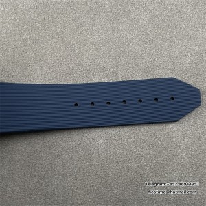 JJ+F A1110 Classic Fusion 42mm Blue Dial Blue Rubber Strap - Image 3