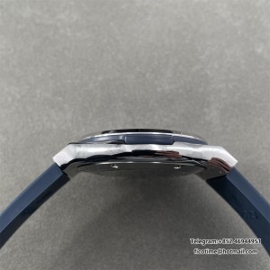 JJ+F A1110 Classic Fusion 42mm Blue Dial Blue Rubber Strap - Image 8
