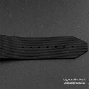JJ+F A1110 Classic Fusion 42mm Black Dial Black Rubber Strap - Image 3