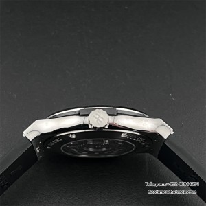 JJ+F A1110 Classic Fusion 42mm Black Dial Black Rubber Strap - Image 7