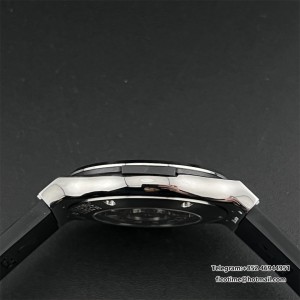 JJ+F A1110 Classic Fusion 42mm Black Dial Black Rubber Strap - Image 8