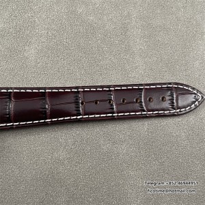 BLSF A7750 Breitling Chrono 43mm NAVITIMER B01 White Dial Brown Leather Strap - Image 3