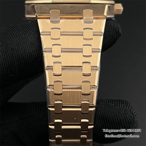ZF A7121 Royal Oak 39MM RG 16202  Gray Textured Dial RG Bracelet - Image 4