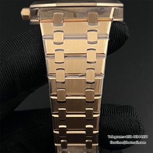 ZF A7121 Royal Oak 39MM RG 16202  Gray Textured Dial RG Bracelet - Image 5