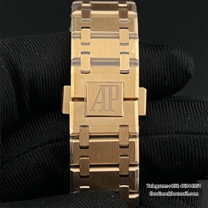 ZF A7121 Royal Oak 39MM RG 16202  Gray Textured Dial RG Bracelet - Image 6