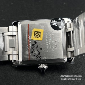 AF Swiss Quartz Tank Must 33.7x25.5mm SS/SS White Dial - Image 7