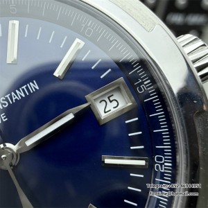 8F A5100 Overseas 4500V 41mm Blue Dial Blue Rubber Strap - Image 7