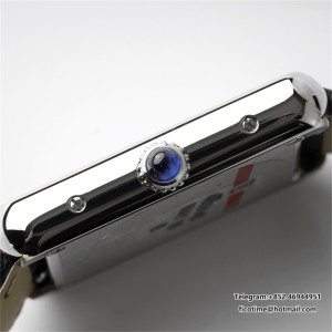 AF Quartz Tank Solo 24.4mm Dia White Dial Diamond Black Leather - Image 4