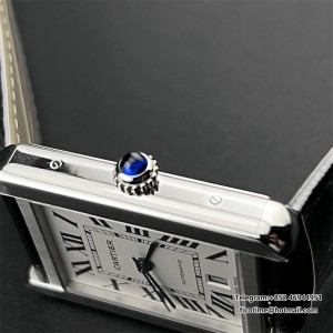 AF MY9015 Tank Solo 41mm White Dial Black Leather strap XL - Image 3