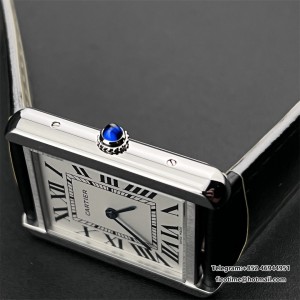 AF Quartz Cartier Tank Solo 24.4mm O SS/LE White Dial Small - Image 3