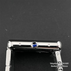 AF Quartz Tank Solo 27.4mm White Dial SS Bracelet Large - Image 5