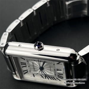 AF MY9015 Tank Must 41mm SS Bracelet Silver Dial - Image 3