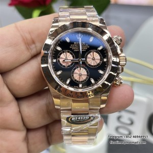 BTF  Daytona 116505 RG Black Subdial 904L SA4130 - Image 7