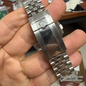 VSF DD3285 GMT Master II 126710 Bruce Wayne 40mm Jub SS Bracelet Black Dial - Image 9