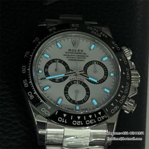 VSF DD4130 panda Daytona 116500 40mm SS Bracelet White Dial - Image 9