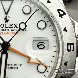 Explorer II 42mm 226570 904L SS QF 1:1 Best Edition White Dial on Bracelet SH3285 - Image 3