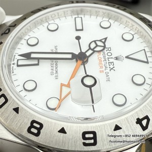 Explorer II 42mm 226570 904L SS QF 1:1 Best Edition White Dial on Bracelet SH3285 - Image 7